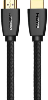 Кабель Ugreen HD118 HDMI to HDMI v2.0 UltraHD 4K-3D Braided 1.5 м Black (90402022)