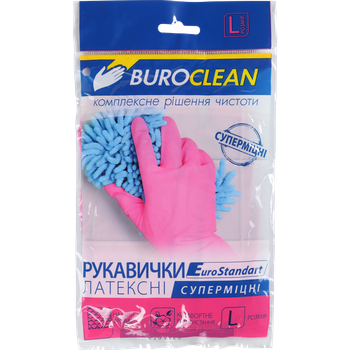 Перчатки хозяйственные суперпрочные BuroClean размер L (10200305)