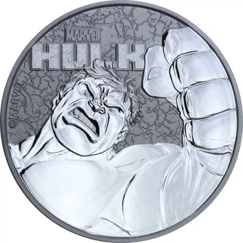 Серебряная монета 1oz Халк 1 доллар 2019 Тувалу