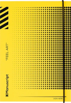 Скетчбук Manuscript Off-yellow Dot Plus А5 В точку 160 страниц с открытым переплетом (M - Yellow Dot+)