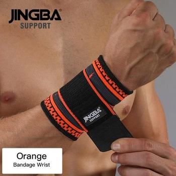 Бандаж на запястье (JS104O) JINGBA SUPPORT S/M Черно-оранжевый 000126963