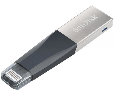 Флеш-накопичувач SanDisk USB3.1/Lightning iXpand Mini 16GB for Apple Silver-Black (SDIX40N-016G-GN6NN)