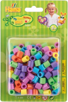 Zestaw koralików do prasowania Hama Maxi 6 kolorów 250 szt. 8521 (0028178085216)