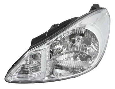 Фара Hyundai i10 I (PA) (рестайлінг) 2010 - 2014, ліва штатна, електр., світлий корпус + сервопривід, (Depo, fp1042)