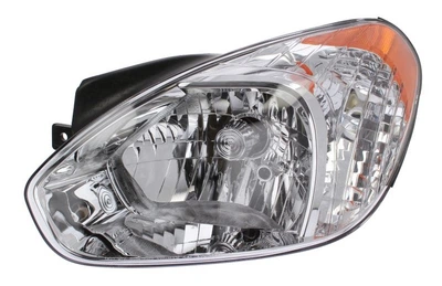 Фара Hyundai Accent III (MC) 2005 - 2010, ліва штатна, електр., жовтий повортник, без сервоприводу, (Depo, fp1073)