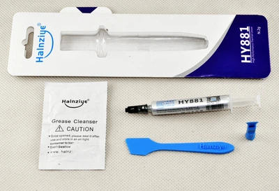 Термопаста Halnziye HY881 с серебром, 2 г, набор, для ноутбуков и ПК
