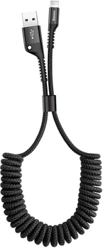 Кабель Baseus Fish-eye Spring Cable USB – Lightning 1 м 2.0 А Black (CALSR-01)