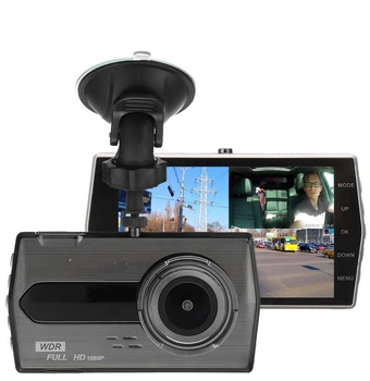 Автомобильный видеорегистратор UKC CSZ-Z27 WDR Full HD 1080P 2 камеры Black