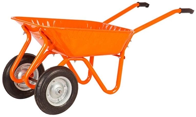 Тачка садовая/строительная 2-колесная Kanat Troyka TRD-481 80 л (150 кг) Orange