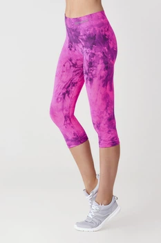 Капри 3/4 женские SPAIO Fitness W01 S/M розовый флуо