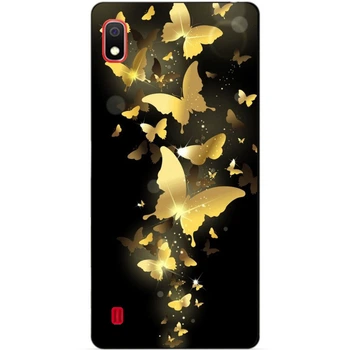 Силиконовый чехол Candy для Samsung A10 2019 Galaxy A105f с рисунком Золотые бабочки