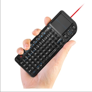 Мини клавиатура беспроводная (для Smart TV/Android) Riitek mini RT-MWK01 EN 2.4G LED тачпад лазерная указка английская раскладка