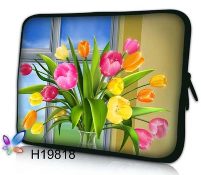 Чехол для планшета/нетбука 10.2" HQ-Tech H818 "Тюльпаны", неопрен 3мм, картинка с фотографическим качеством
