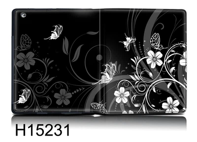 Чехол для iPad2/3/4 HQ-Tech 15231 "Абстракция бабочки чб" картинка с фотографическим качеством