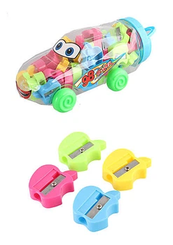 Точилка "Яблочко" в банке "Top speed", микс 40 шт в упак Aplus (1199T)