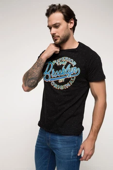 Футболка DeFacto S Черная (DeFT-shirt -431-0)