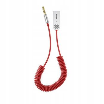 Автомобильный Bluetooth аудио адаптер Baseus BA01 красный