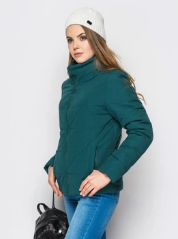 Демисезонная женская куртка MODA РОМБ XS (42) Зеленый (РОМБ /5 A )