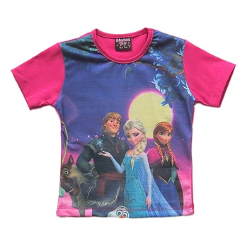 Футболка "Холодное сердце" Gorrem kids для девочки 86-92 см Малиновая 6530