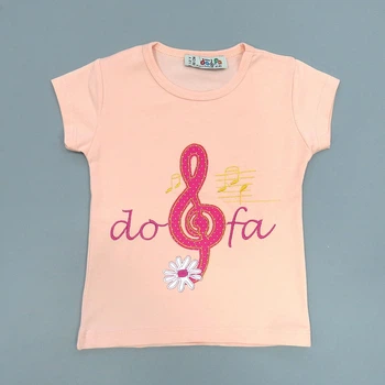 Футболка Miss Dofa kids для девочки 86 см Персиковая 14140