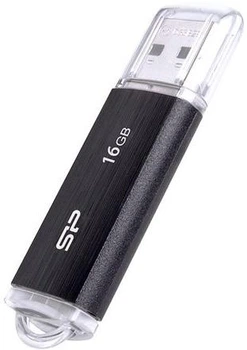 Флеш-накопичувач SiliconPower USB 2.0 Ultima U02 16Gb Black (SP016GBUF2U02V1K)