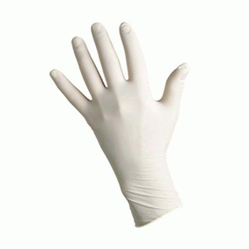 Одноразові рукавички нестерильні латексні без пудри Ampri Basic Plus 100 шт в упаковці Розмір S Білі