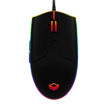 Миша MEETION Backlit Gaming Mouse RGB MT-GM21, 200-4800DPI, USB, 1.8m, black