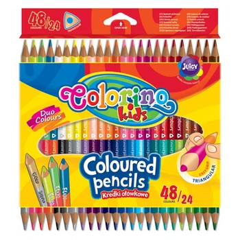 Kredki ołówkowe dwustronne Colorino Jumbo 24 szt. 48 kolorów (51705PTR) (5907690851705)