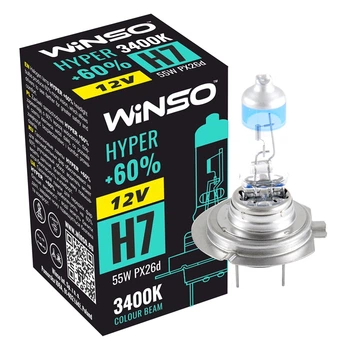 Галогенова лампа Winso H7 12V 55W HYPER +60% 712720
