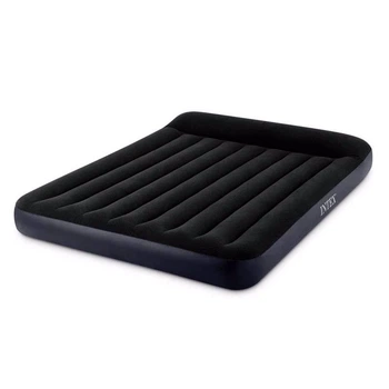 Двуспальный надувной матрас Intex 64150 (152 x 203 x 25 см) Pillow Rest Classic Airbed + Встроенный электронасос 220В