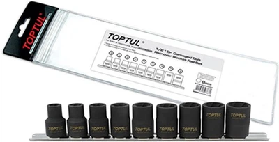 Набор головок для поврежденных гаек Toptul 1/2" 9 шт (GAAG0903)