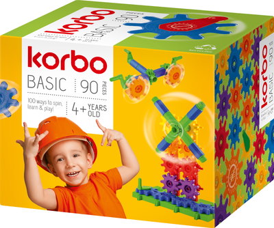 Набор для творческого конструирования Korbo Basic 90 деталей (5906395455300)