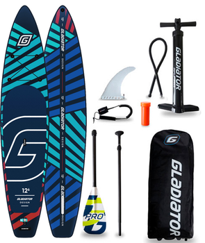 Сапборд Gladiator PRO 12'6" T DSGN - надувна дошка для САП серфінгу, sup board