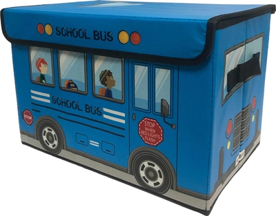 Ящик для хранения игрушек и вещей Bpafree Автобус Голубой (2000992401234)