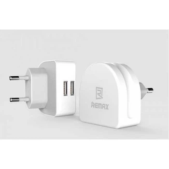 ЗУ мережеве евровілка Moon RMT-7188 3.1 A 2*USB 220V White Remax 341301