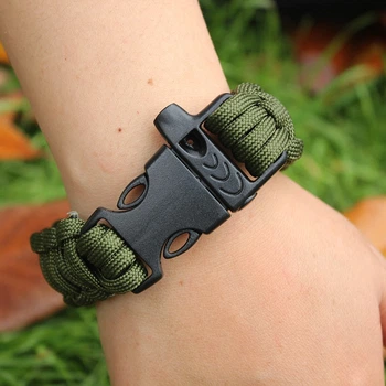 Браслет виживання з паракорда BTB af / 001 KS green