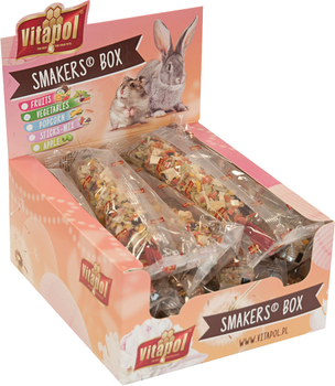 Упаковка лакомств для грызунов Vitapol Smakers Box с фруктами 12 шт 580 г (5904479131300/5904479031303)