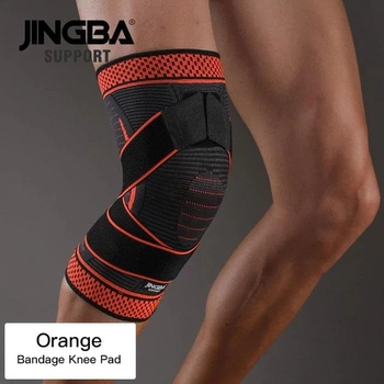 Бандаж на коліно (JS105BO) JINGBA SUPPORT S/M (fit0006291) Чорно-помаранчевий