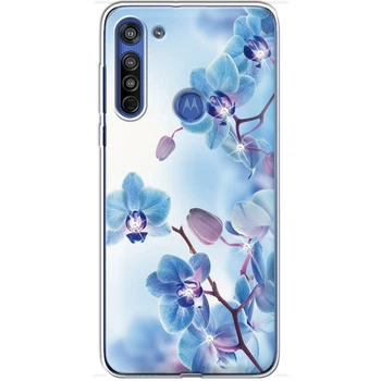 Силиконовый чехол BoxFace Motorola G8 Orchids (940953-rs16)