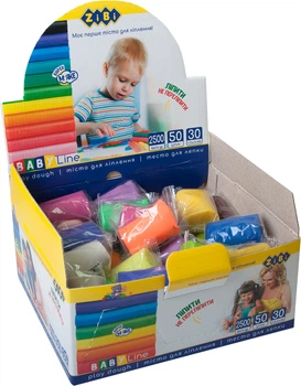 Набір тіста для ліплення ZiBi Baby Line Асорті 50 шт. 30 кольорів (ZB.6252) (4823078932822)