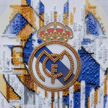 Набор-мини для вышивки бисером Абрис Арт на натуральном художественном холсте ФК Реал Мадрид (AM-209)