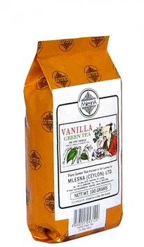 Чай зелений розсипний крупнолистовий Ваніль, Млесна (Mlesna) 100г. (01-008 vanilla)