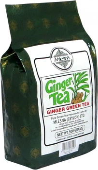 Чай зеленый рассыпной крупнолистовой Имбирь, Млесна (Mlesna) 500г. (01-012 ginger)