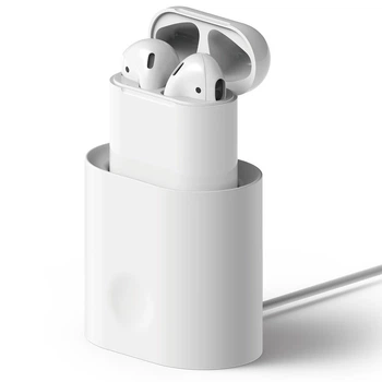 Док-станція і тримач для Apple AirPods (Alitek Charging Station) Біла (88491)