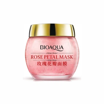 Ночная смягчающая маска для лица Bioaqua с экстрактом лепестков розы