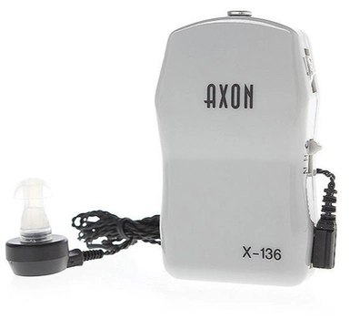 Слуховой аппарат, Axon x 136, цвет - белый, Аксон, усилитель слуха (1002944-White-1)