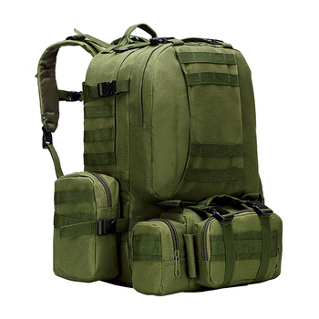 Рюкзак тактичний +3 підсумки AOKALI Outdoor B08 75L Green