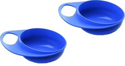Набір дитячих тарілок Nuvita Easy Eating глибока 190 мл 2 шт. (NV8431Blue)