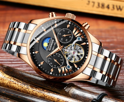 Мужские часы Guanquin Prestige Gold 7801 157755