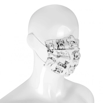 Многоразовая Защитная маска для лица NDS Песики